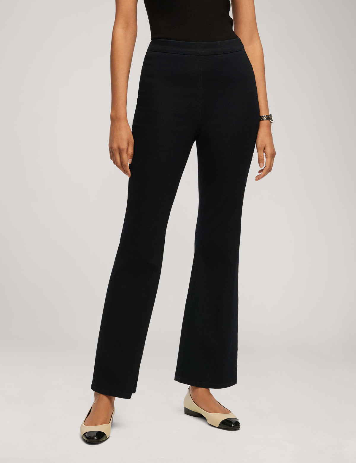 Anne Klein  Pull On High Rise Slim Flare- Clearance