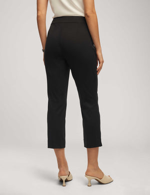 Anne Klein  Pull On Slim Crop With Side Slits Anne Deluxe- Clearance