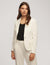 Anne Klein Bright White Collection One Button Notch Collar Jacket- Clearance