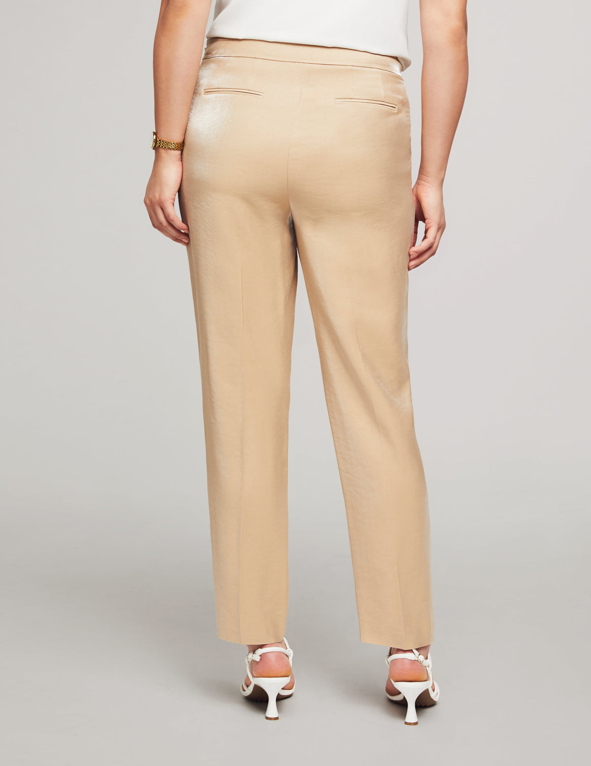 Anne Klein  Shimmer Twill Side Zip Pant- Clearance