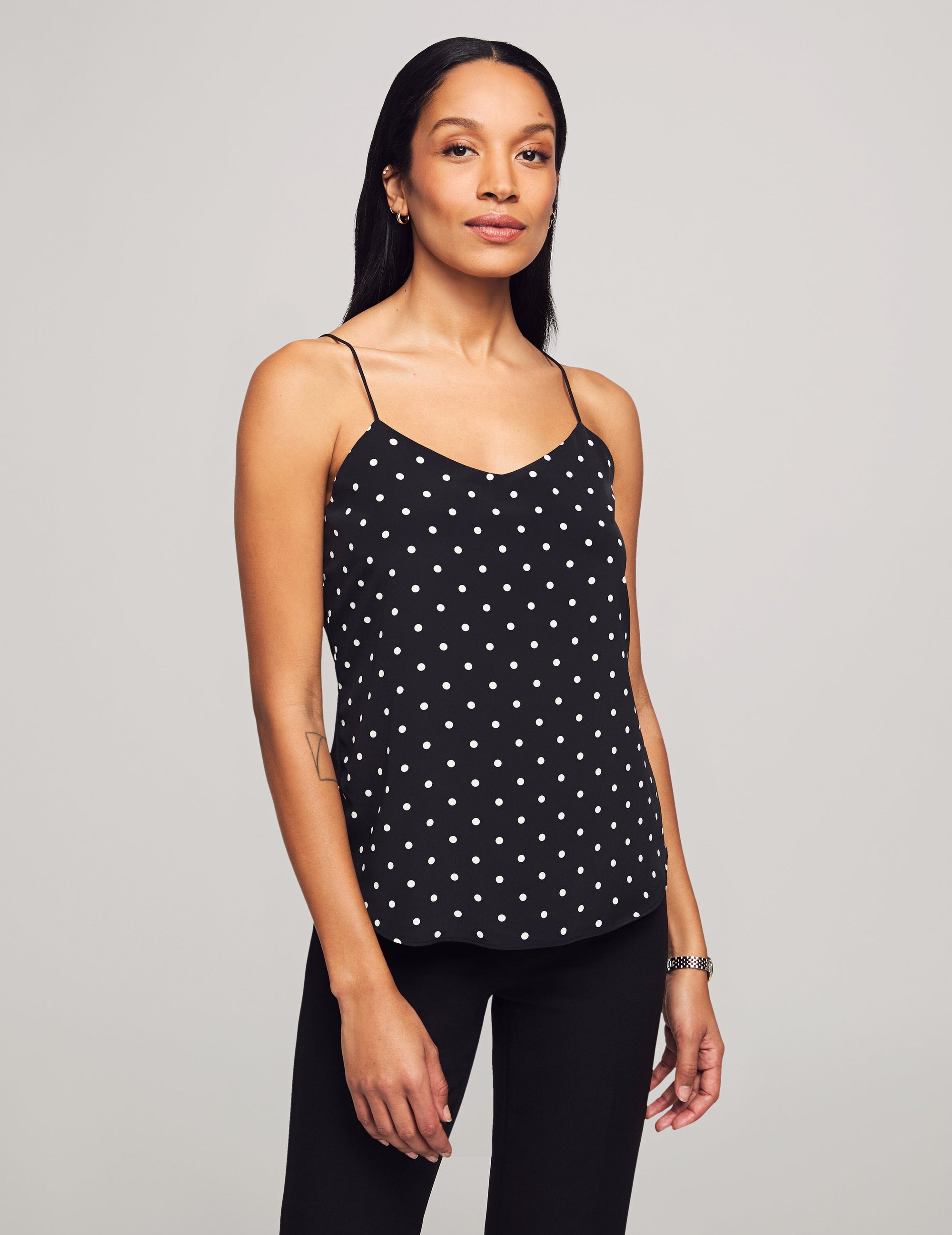 Printed Vneck Cami- Clearance