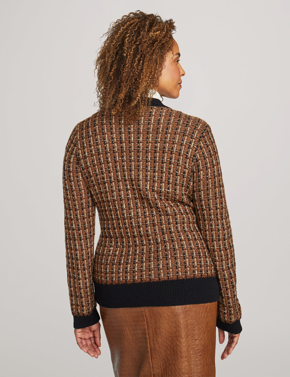 Anne Klein  Multi Stitch Pocket Cardigan- Sale