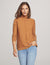 Anne Klein Vicuna Mock Neck Long Sleeve Sweater With Buttons