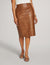 Anne Klein Vicuna Vegan Leather Skimmer Skirt