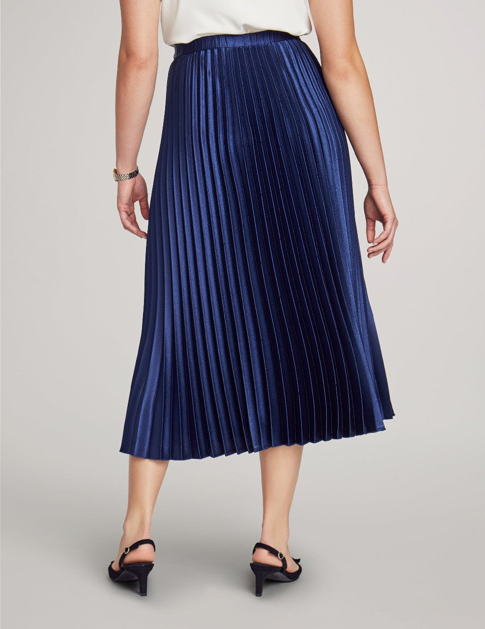 Anne Klein Distant Mountain Pull On Pleated Skirt