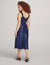 Anne Klein  Scooped Neck Sequin Midi Dress- Clearance