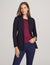 Anne Klein Anne Black Collection Compression Notch Collar Jacket