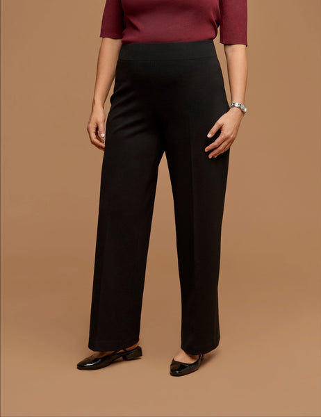 Plus Size Wide Leg Trousers, Pull-On | Anne Klein