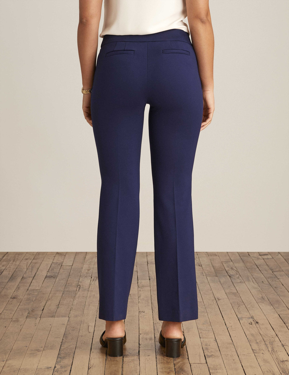 Anne Klein  Pull On Slash Pocket Trouser