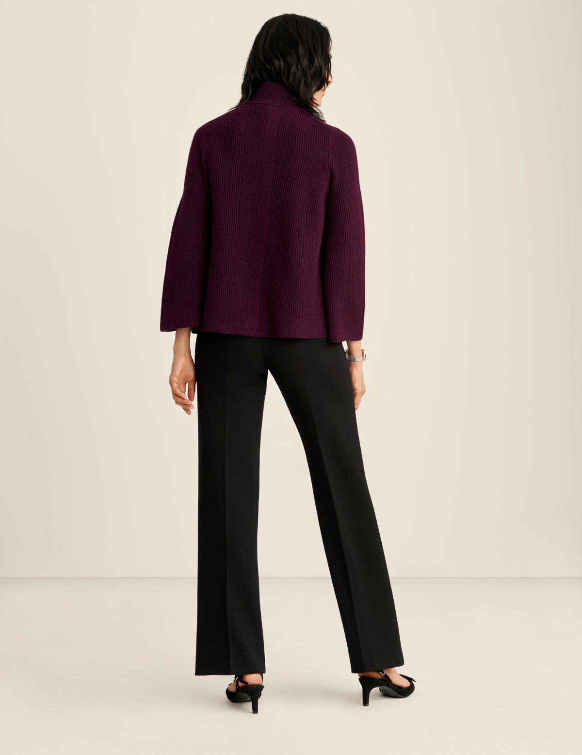 Anne Klein  Directional Stitch Sweater