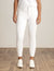 Anne Klein Soft White High Rise Fly Front 5-Pocket Skinny Ankle