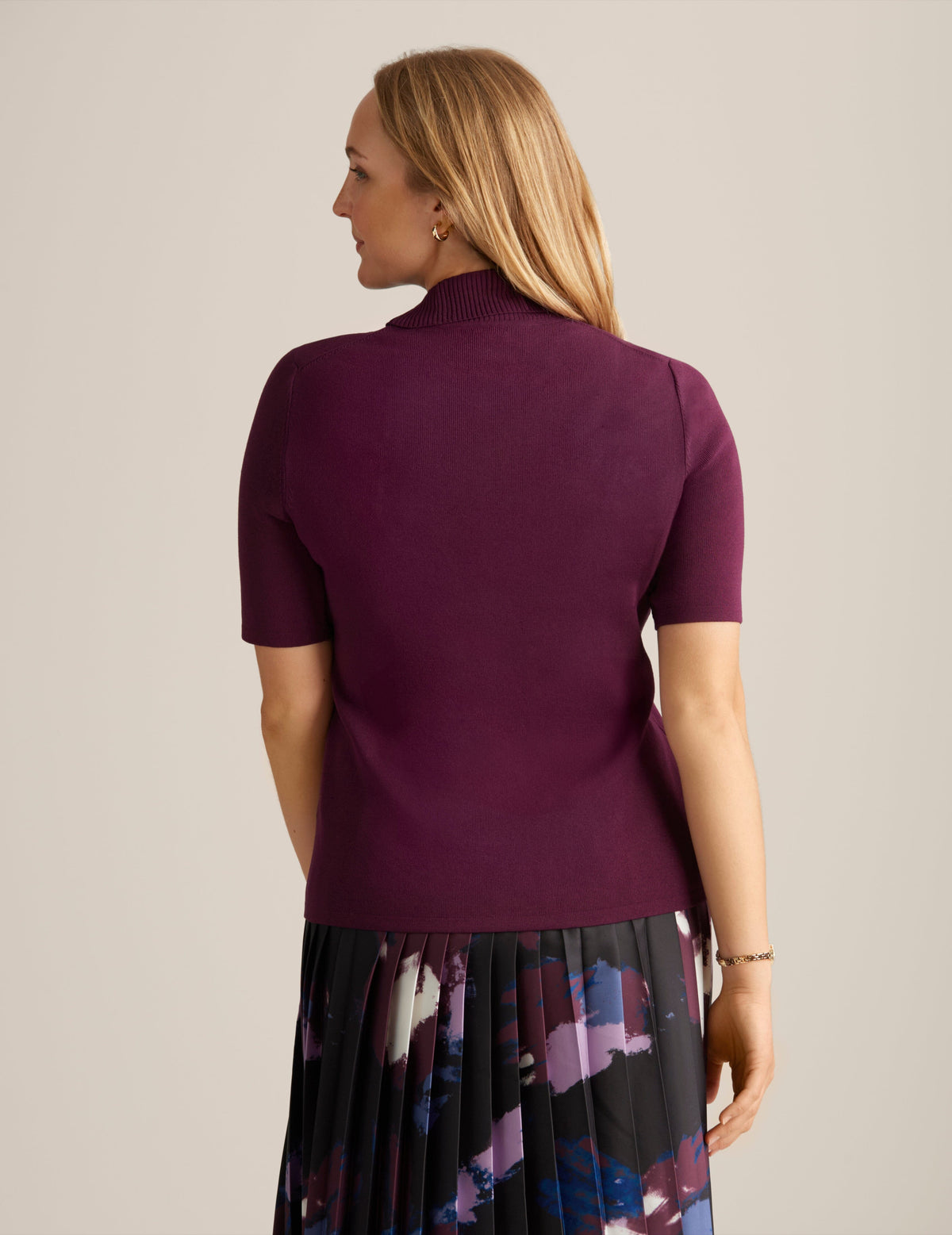 Anne Klein  Half Sleeve Turtleneck