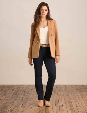 Anne Klein Vicuna Anne Stretch Faux Double Breasted Jacket