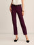 Anne Klein Deep Plum Grace Straight Ankle Pant