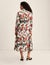 Anne Klein  Mock Neck Printed Midi Dress