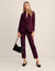 Anne Klein Deep Plum Anne Stretch Triple Pocket Jacket