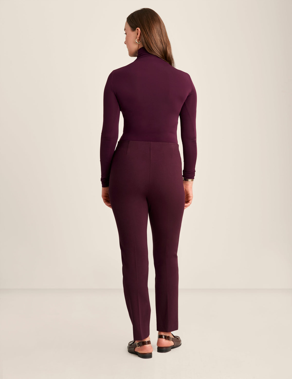 Anne Klein  Rayon Spandex Jersey Seamless Turtleneck