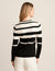 Anne Klein  Striped Crew Neck Pullover