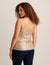 Anne Klein  Linear Sequin Mesh V Neck Cami