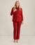 Anne Klein Titian Red Anne Stretch One Button Peak Lapel Jacket