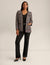 Anne Klein Anne Black Multi Tweed Cardigan Jacket