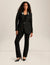 Anne Klein Anne Black Anne Stretch One Button Notch Collar Jacket