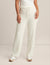 Anne Klein Anne White Wide Leg Sweater Pant