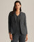 Anne Klein Anne Black Multi Crossdye Stretch One Button Jacket