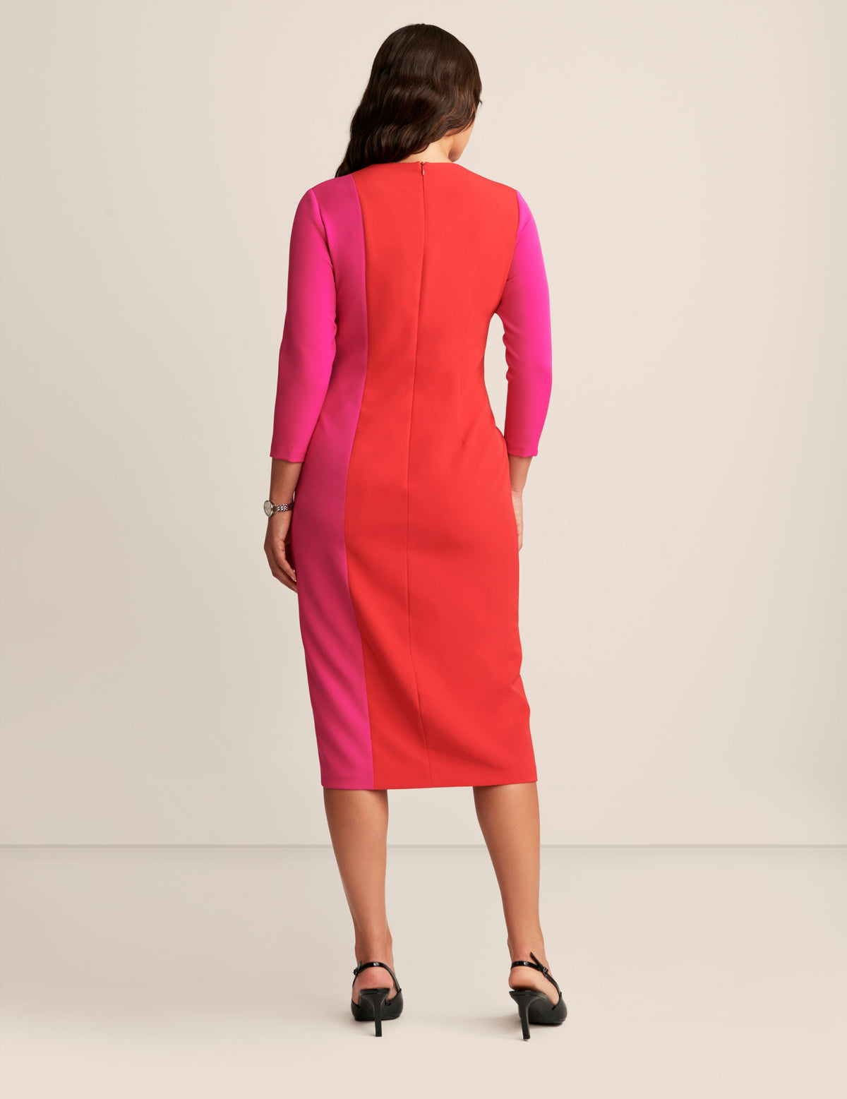 Anne Klein  Fitted Colorblock Dress