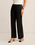 Anne Klein Anne Black Pull On Sailor Wide Leg Pant