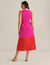 Anne Klein  Surplus Color Blocked Midi Dress