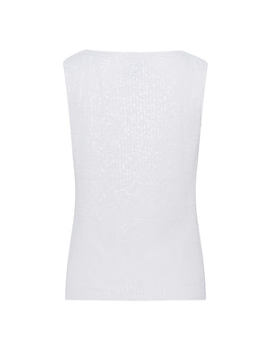 Anne Klein Asymmetrical Sequin Top