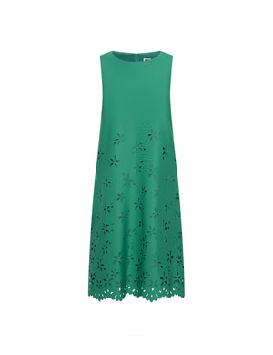 Anne Klein Green Clove High Neck Shift Dress