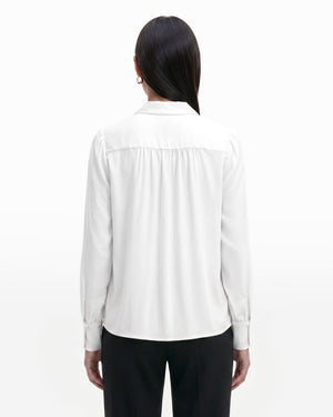 Long Sleeve Pleat Front Blouse Apparel & Accessories Kasper