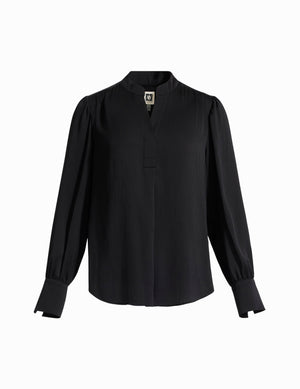Plus Size Long Sleeve Pleat Front Blouse Apparel & Accessories Kasper