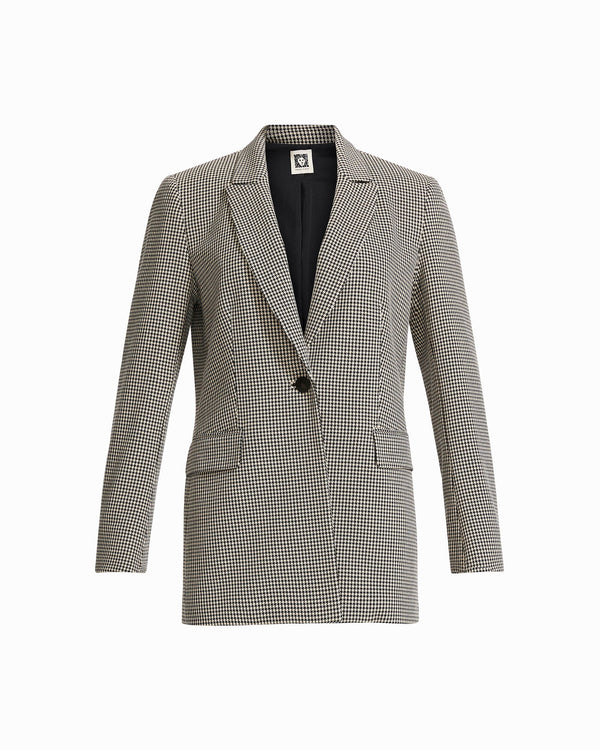 ANNE KLEIN Womens Beige Short Length Pocketed Point Collar Wear To Work Button Down Jacket