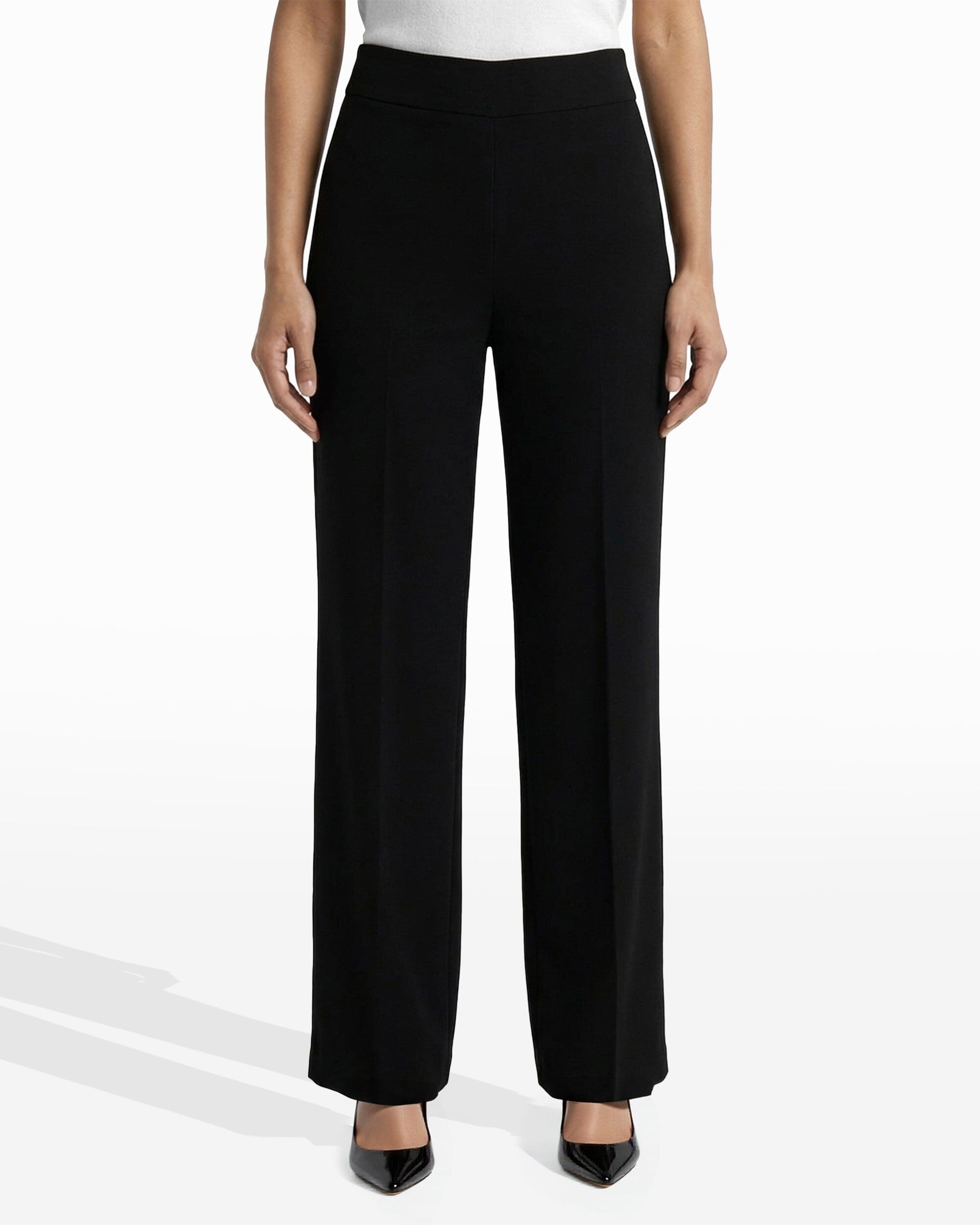 Anne Klein High Rise Pull On Wide Leg Pant