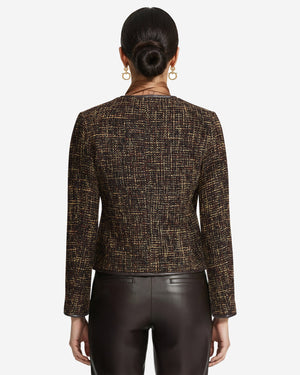 Anne Klein Framed Button Jacket