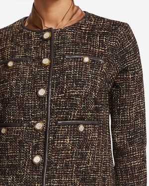 Anne Klein Framed Button Jacket