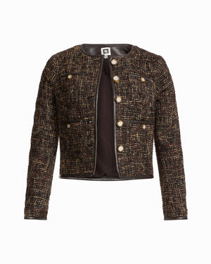 Anne Klein Petite Framed Button Jacket