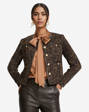 Anne Klein Framed Button Jacket