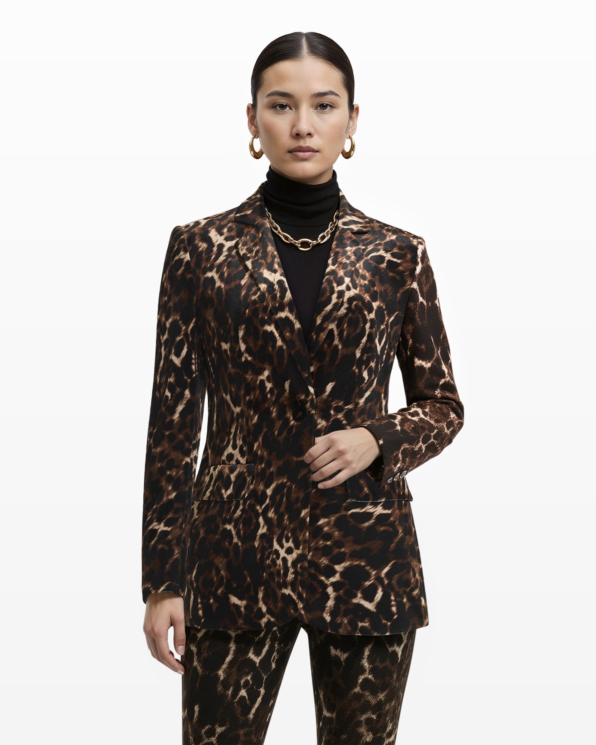 Anne Klein One Button Notch Jacket