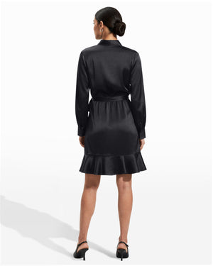 Anne Klein Shawl Collar Faux Wrap Dress