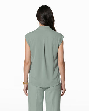 Drop Shoulder Cotton Button Front Shirt Clothing Kasper