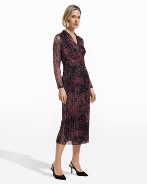 Anne Klein Petite Twist Front Midi Dress