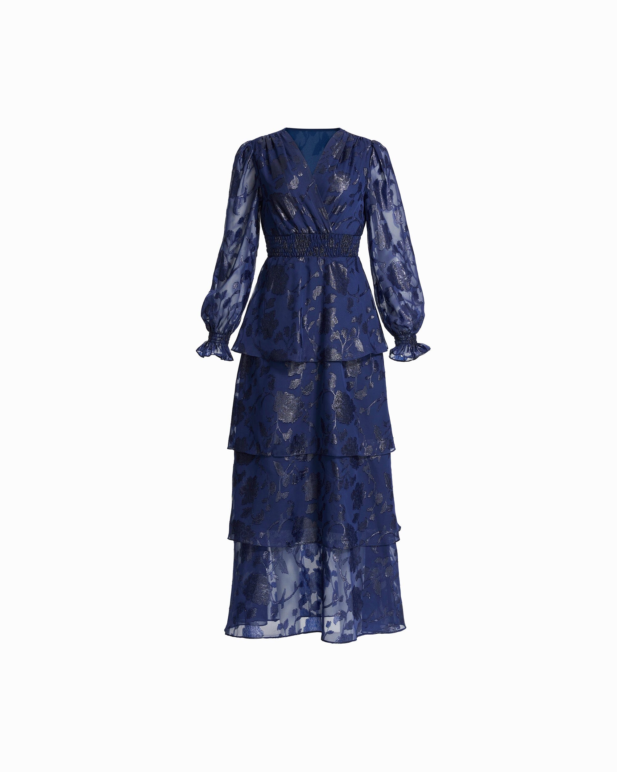 Anne Klein Distant Mountain Bell Cuff Maxi Dress