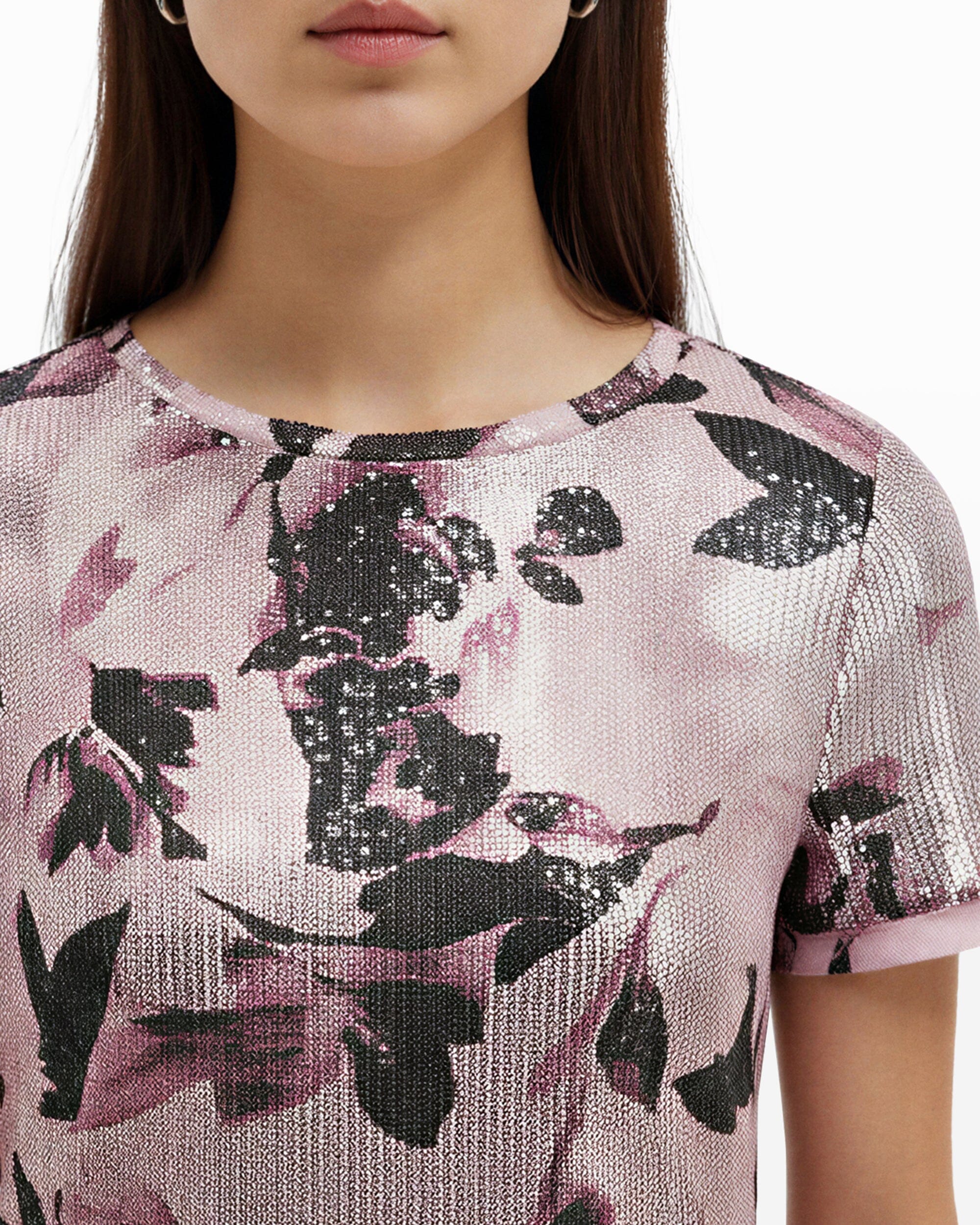 Anne Klein Short Sleeve Banded Tee