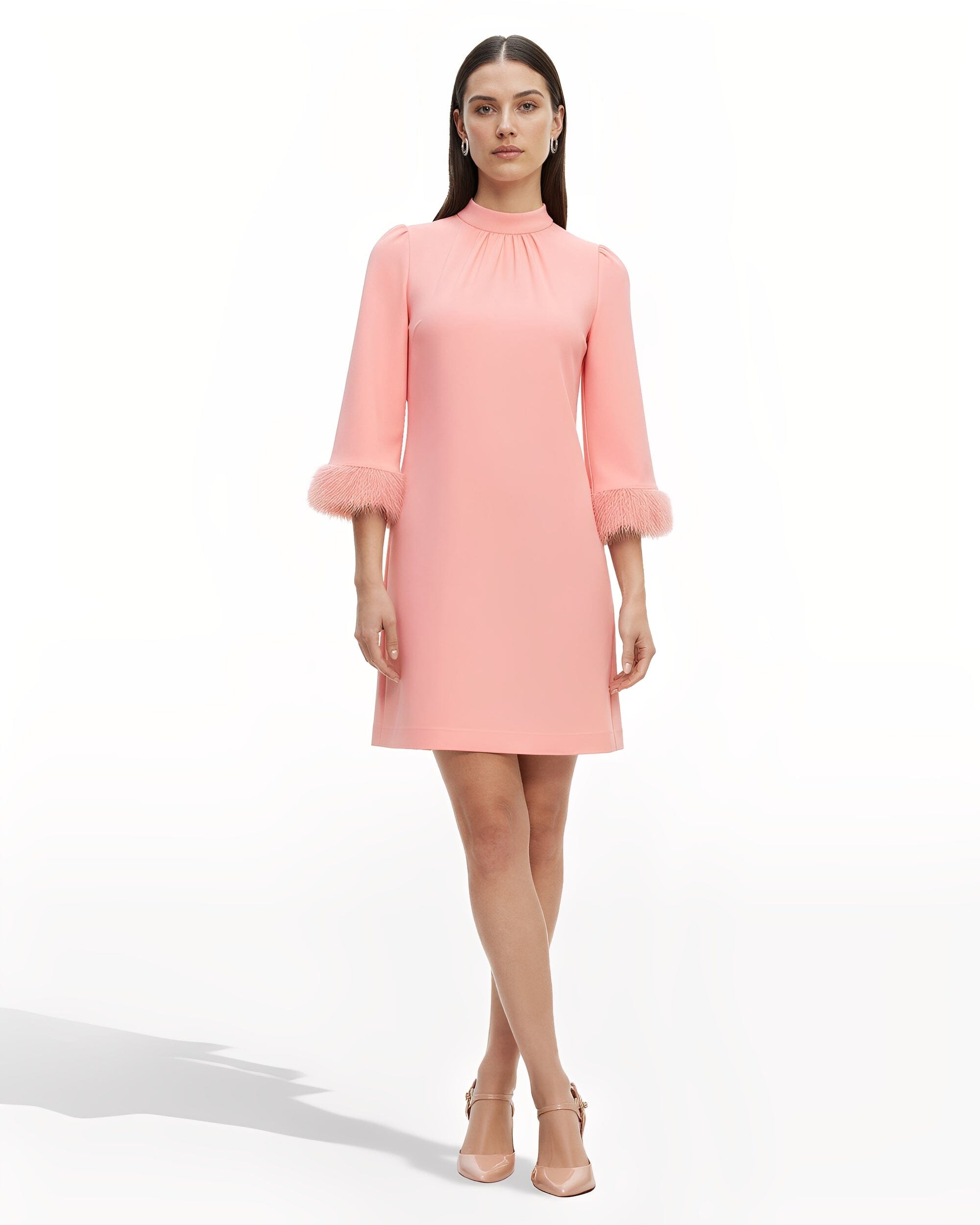 Open Back Shift Dress | Anne Klein Blossom / 6 Open Back Shift Dress | Anne Klein Blossom / 6