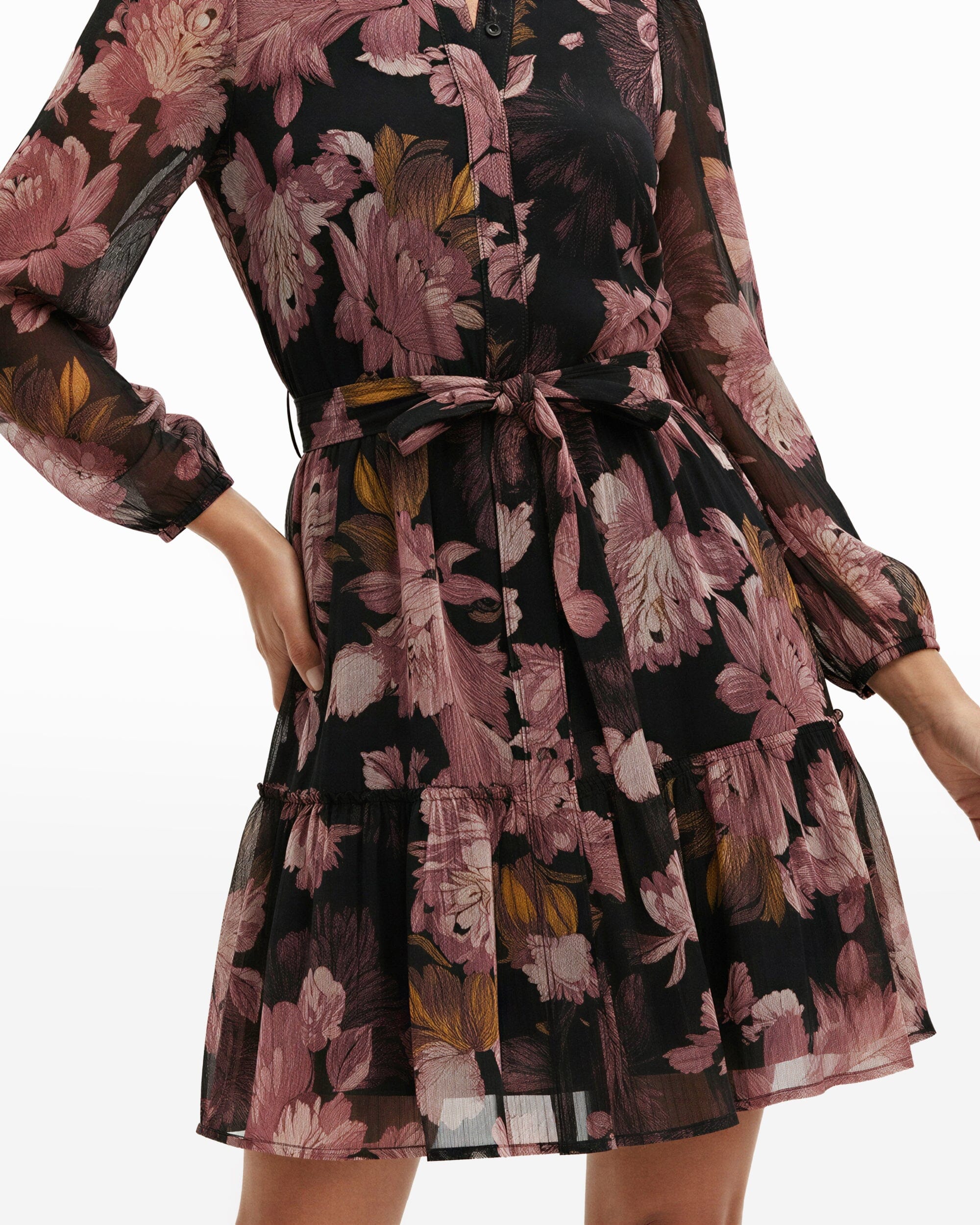 Anne Klein Tiered Shirt Dress