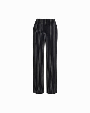 Anne Klein Anne Black/White Dove Wide Leg Pull On Pant